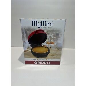 Nostalgia My Mini 5" Griddle, Eggs, Burgers. -Red- Nonstick Surface  - NEW!